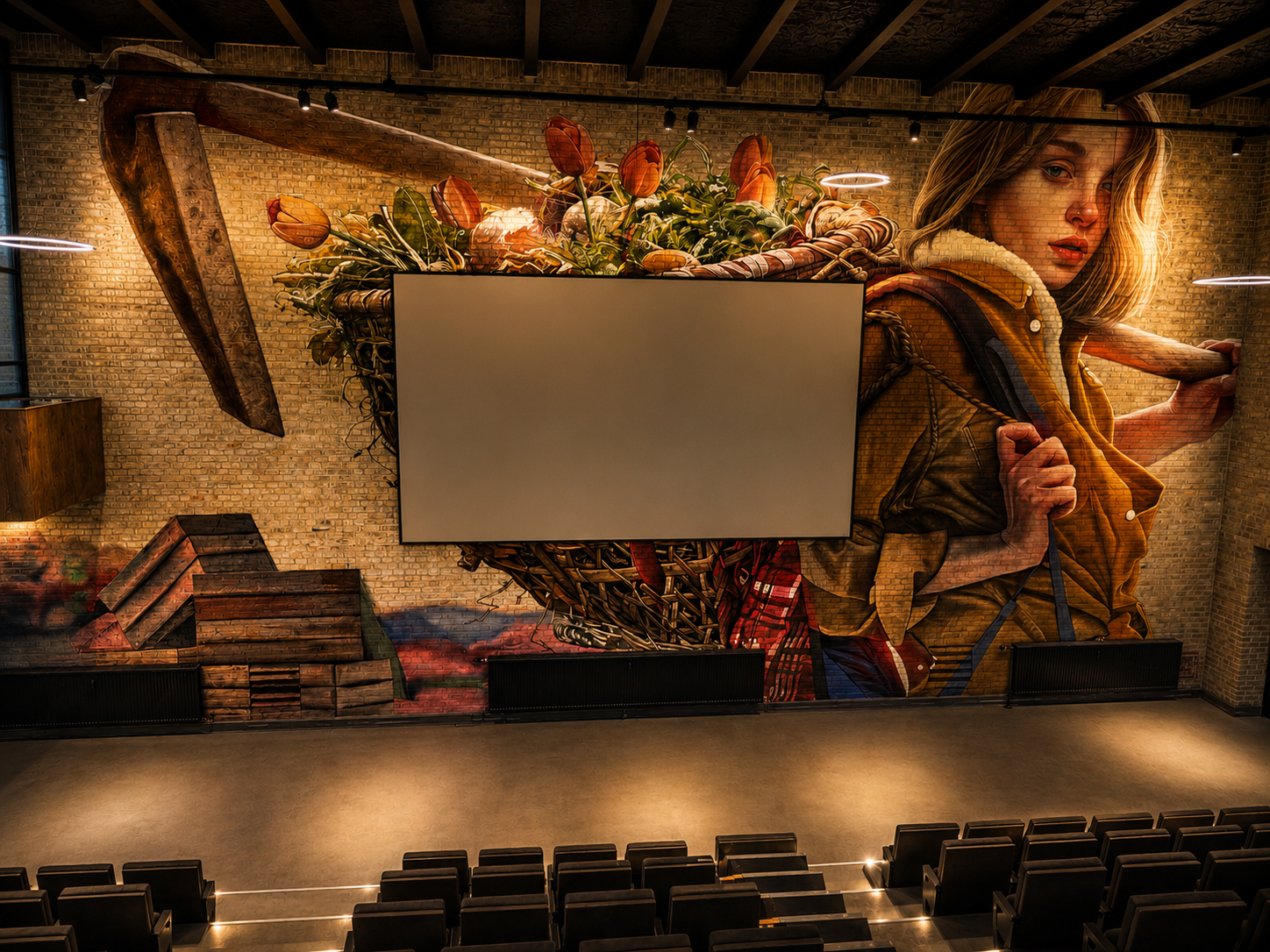 Auktionshallen Kulturhus - auditorium og scene i Aalborg